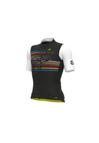 ALÉ CYCLING - Koszulka rowerowa męska Alé Maglia MC Logo. Kolor: wielokolorowy, czarny, biały