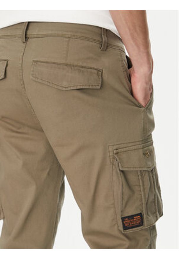 Aeronautica Militare Spodnie materiałowe 251PA1658CT3511 Khaki Regular Fit. Kolor: brązowy. Materiał: bawełna