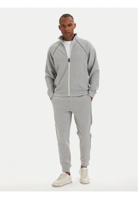 BOSS Dres 50555906 Szary jasny Regular Fit. Kolor: szary. Materiał: syntetyk, bawełna #1