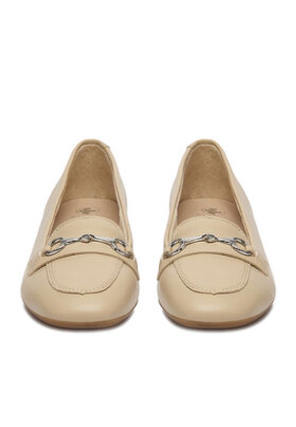 Rieker Czółenka 43454-62 Beżowy. Kolor: beżowy. Materiał: skóra