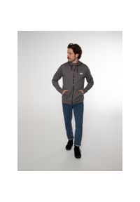 Bluza męska Protest NXGOXFORDY full zip hoody. Kolor: brązowy, wielokolorowy, szary