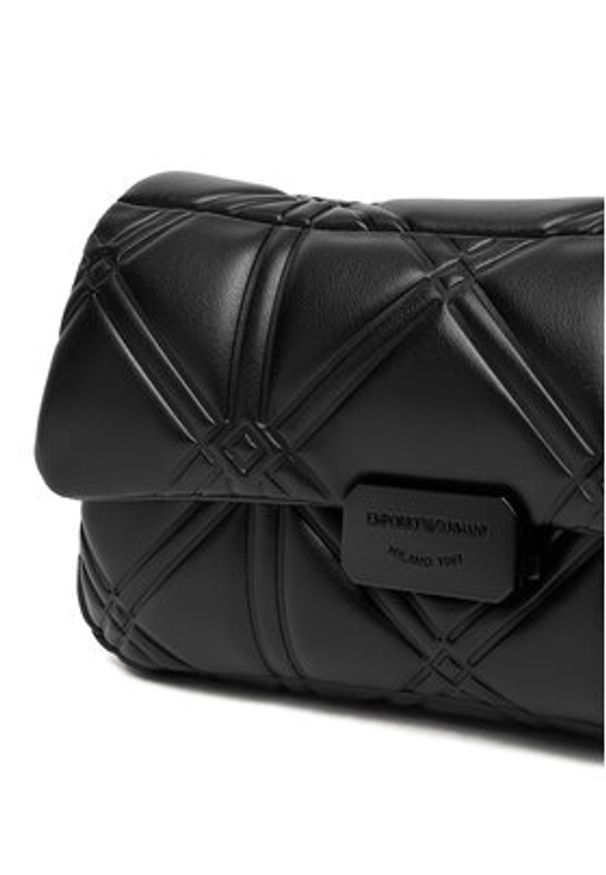 Emporio Armani Torebka EW002956 AF19662 Czarny. Kolor: czarny. Materiał: skórzane