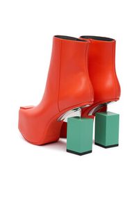 United Nude Botki Cubist Bootie 1094383616 Pomarańczowy. Kolor: pomarańczowy. Materiał: skóra #3