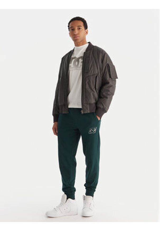 DC Shoes Spodnie dresowe ADYFB03072 GTP0 Zielony Regular Fit. Kolor: zielony. Materiał: bawełna