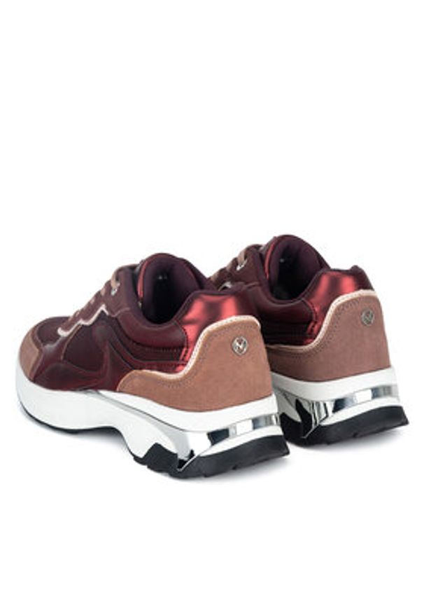 MEXX Sneakersy MI001008943W Bordowy. Kolor: czerwony. Materiał: zamsz, skóra