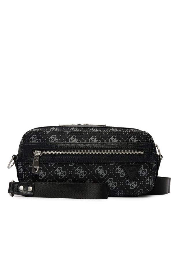 Guess Saszetka HMBENP P6250 Czarny. Kolor: czarny. Materiał: materiał