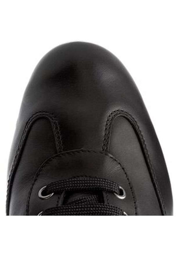 Geox Półbuty U Symbol B Abx B U44P2B 00043 C9999 Czarny. Kolor: czarny. Materiał: skóra