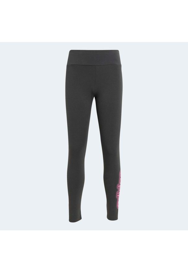 Adidas - Legginsy dziecięce ADIDAS. Okazja: na uczelnię. Kolor: szary. Materiał: materiał. Styl: elegancki, sportowy