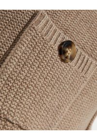 SELF PORTRAIT - Brązowy kaszmirowy kardigan. Kolor: brązowy. Materiał: kaszmir. Styl: elegancki #5