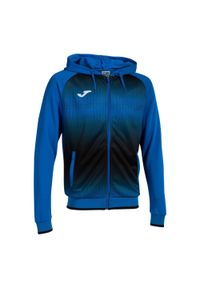 Kurtka dziecięca Joma Tiger V. Kolor: czarny, niebieski, wielokolorowy. Materiał: dresówka. Sport: piłka nożna, fitness #1