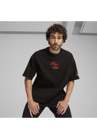 Puma - Koszulka unisex z grafiką PUMA x HYROX PUMA Black. Kolor: czarny. Sport: fitness