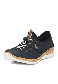 Rieker Sneakersy N4263-14 Czarny. Kolor: czarny. Materiał: syntetyk, materiał
