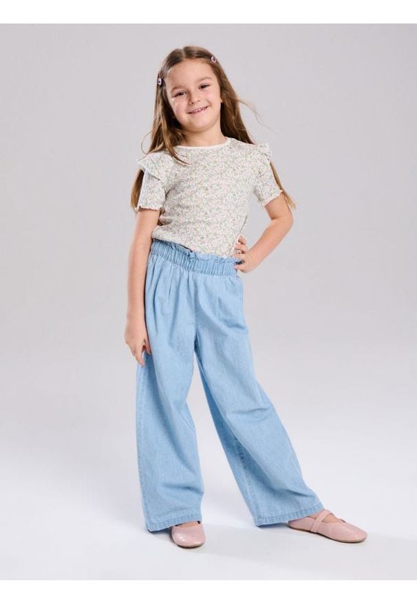 Sinsay - Spodnie light denim - niebieski. Kolor: niebieski