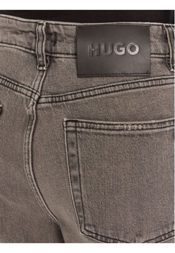 Hugo - HUGO Jeansy 50544798 Szary Straight Fit. Kolor: szary