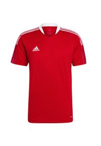 Adidas - Koszulka męska adidas Tiro 21 Training Jersey. Kolor: czerwony. Materiał: jersey