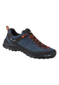 Buty Podejściowe Męskie Salewa Wildfire Leather Gtx. Kolor: niebieski, wielokolorowy