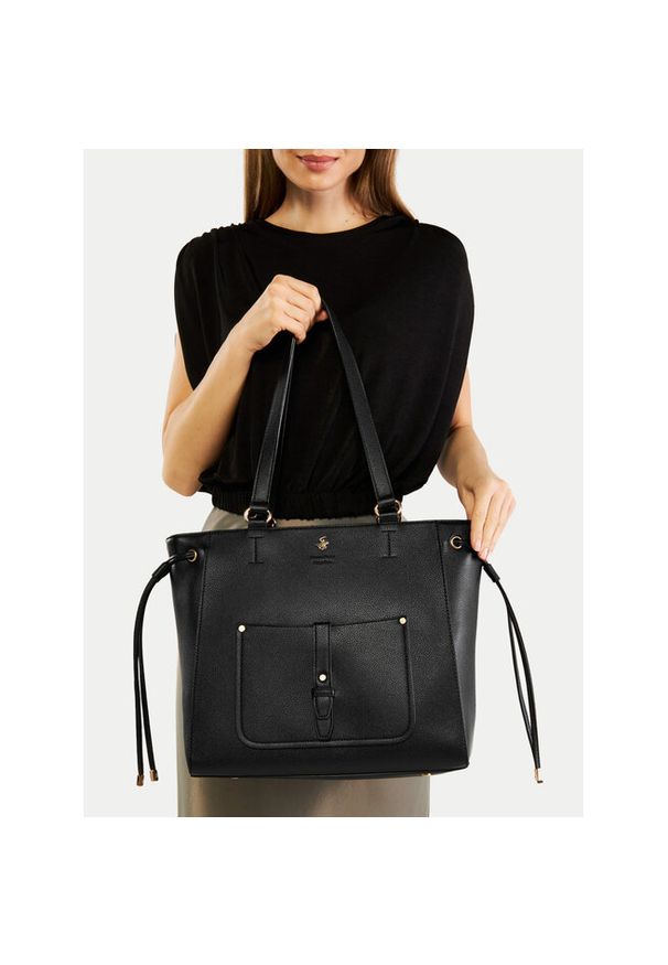 Torebka Beverly Hills Polo Club. Kolor: czarny