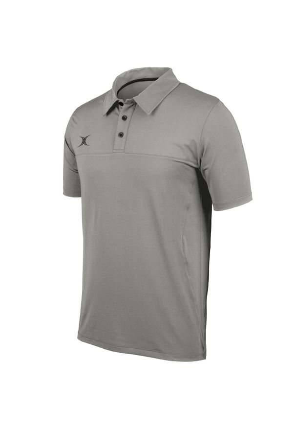 GILBERT - Polo Gilbert Pro. Typ kołnierza: polo. Kolor: szary. Materiał: materiał