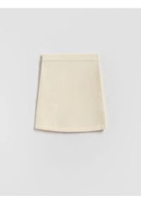 Reserved - Dzianinowa spódnica - złamana biel. Materiał: dzianina #1