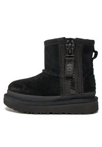 Ugg Śniegowce T Classic Mini Ziper Tape Logo 1143699T Czarny. Kolor: czarny. Materiał: zamsz, skóra #4