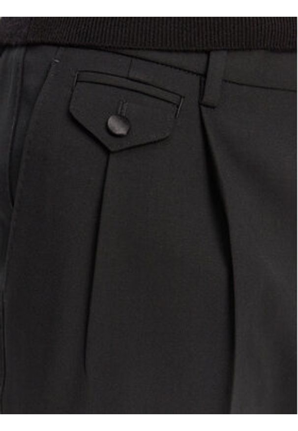 DOLCE & GABBANA - Dolce&Gabbana Spodnie materiałowe GY6UET FU27J N0000 Czarny Regular Fit. Kolor: czarny. Materiał: wełna