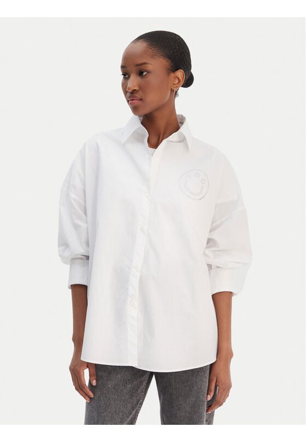 Hugo - HUGO Koszula Edafne 50555625 Biały Regular Fit. Kolor: biały. Materiał: bawełna