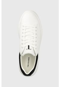 Trussardi Jeans - Trussardi sneakersy New Yrias kolor biały 77A00513 9Y099998. Nosek buta: okrągły. Kolor: biały #5