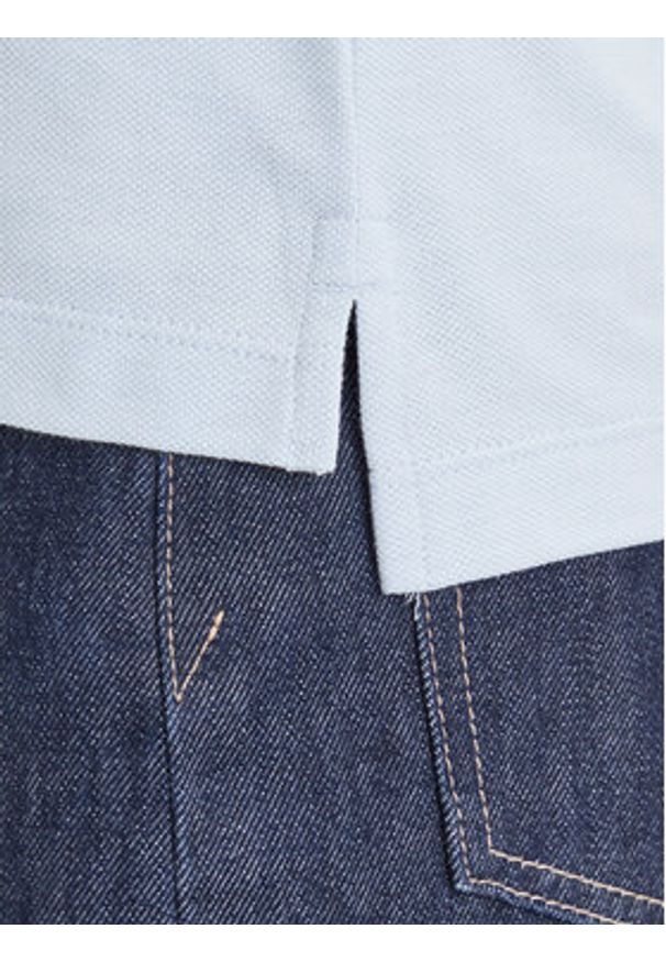 GANT - Gant Polo Sheild 4200870 Błękitny Slim Fit. Typ kołnierza: polo. Kolor: niebieski. Materiał: bawełna