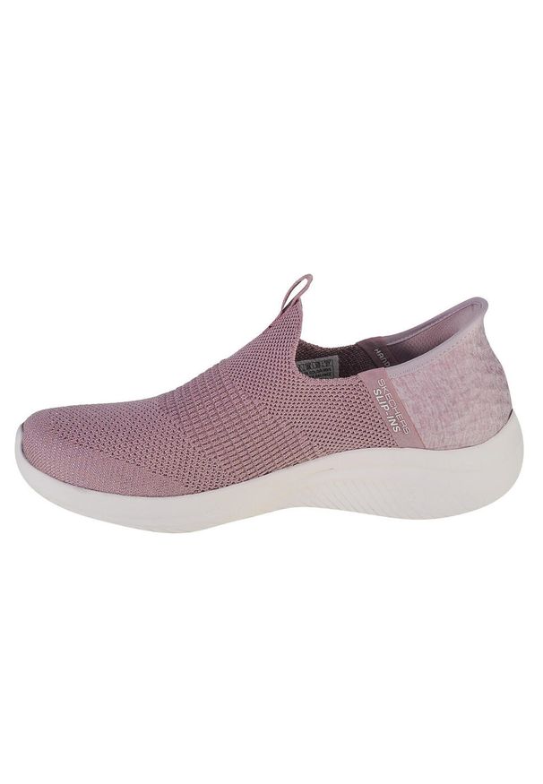 skechers - Buty sportowe Sneakersy damskie, Skechers Ultra Flex 3.0 Smooth Step Slip-ins. Kolor: fioletowy, różowy, wielokolorowy. Model: Skechers Sport. Sport: turystyka piesza