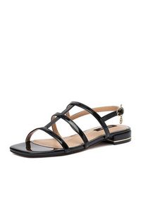 Nine West Sandały CEO-R26SS01558 Czarny. Kolor: czarny. Materiał: materiał #4