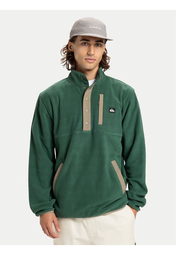 Quiksilver Polar No Destination EQYPF03072 Zielony Regular Fit. Kolor: zielony. Materiał: syntetyk