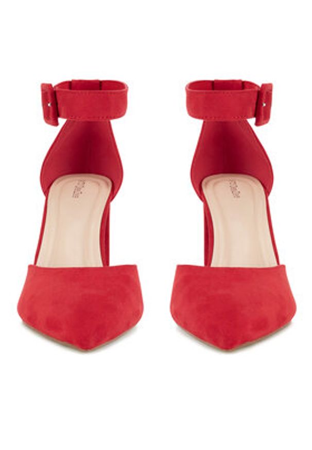 DeeZee Czółenka LH230312-5 Czerwony. Kolor: czerwony. Materiał: materiał