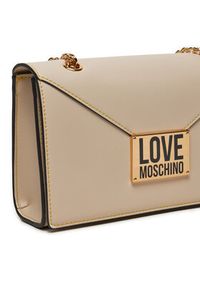 Love Moschino - LOVE MOSCHINO Torebka JC4073PP1LLG111A Beżowy. Kolor: beżowy. Materiał: skórzane #2