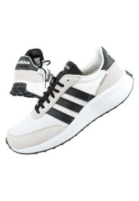 Adidas - Buty sportowe adidas Run 70s M GY3884 białe. Zapięcie: pasek. Kolor: biały. Materiał: guma, zamsz, materiał, skóra. Szerokość cholewki: normalna. Wzór: aplikacja. Sport: bieganie #3