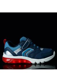 Geox Sneakersy J Ciberdron Boy J45LBC 01454 C0735 S Granatowy. Kolor: niebieski. Materiał: materiał, mesh