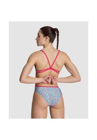 Damski kostium kąpielowy 1-częściowy Arena Starfish Lace. Kolor: wielokolorowy, biały, różowy #2