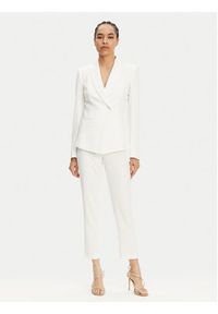 Patrizia Pepe Spodnie materiałowe 2P1683 A411 Biały Regular Fit. Kolor: biały. Materiał: syntetyk #3