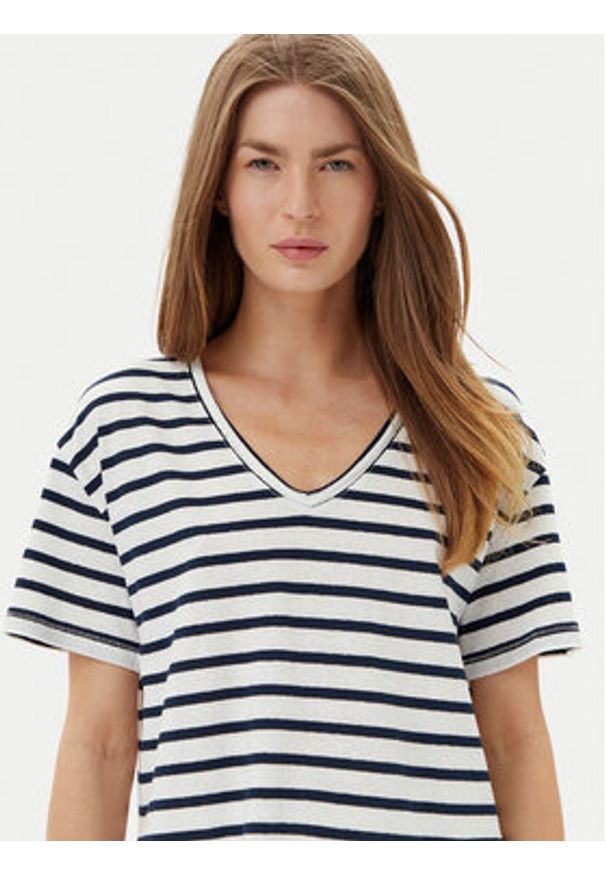 TOMMY HILFIGER - Tommy Hilfiger T-Shirt WW0WW44551 Granatowy Regular Fit. Kolor: niebieski. Materiał: bawełna
