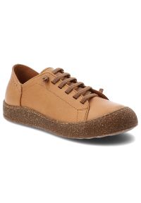 Półbuty damskie Ravini, ze skóry naturalnej licowej sznurowanie wygodna elastyczna podeszwa styl casual, brązowe, 1301. Okazja: na co dzień. Zapięcie: sznurówki. Kolor: brązowy. Materiał: skóra. Szerokość cholewki: normalna. Wzór: gładki. Styl: casual #1