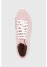 Hugo Trampki Zero damskie kolor różowy. Nosek buta: okrągły. Zapięcie: sznurówki. Kolor: różowy. Materiał: bawełna, włókno. Szerokość cholewki: normalna #5