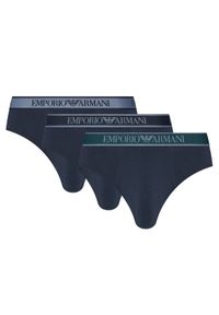 Emporio Armani Underwear Komplet 3 par slipów EM000258 AF10779 MB254 Granatowy. Kolor: niebieski. Materiał: bawełna
