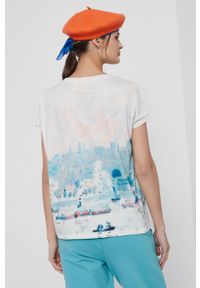 medicine - Medicine - T-shirt bawełniany Eviva L'arte. Kolor: niebieski. Materiał: bawełna