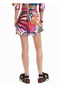 Desigual Szorty materiałowe 23SWMW10 Kolorowy Regular Fit. Materiał: wiskoza. Wzór: kolorowy