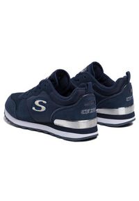 skechers - Skechers Sneakersy Goldn Gurl 111/NVY Granatowy. Kolor: niebieski. Materiał: materiał #4
