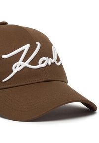 Karl Lagerfeld - KARL LAGERFELD Czapka z daszkiem B1W33009 Brązowy. Kolor: brązowy. Materiał: bawełna #3