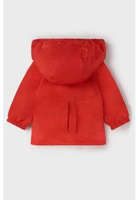 Mayoral Newborn kurtka dwustronna dziecięca kolor czerwony. Okazja: na co dzień. Typ kołnierza: kaptur. Kolor: czerwony. Długość rękawa: raglanowy rękaw. Styl: casual #3