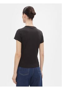 Calvin Klein T-Shirt Smooth Cotton Baby Tee K20K206794 Czarny Slim Fit. Kolor: czarny. Materiał: bawełna