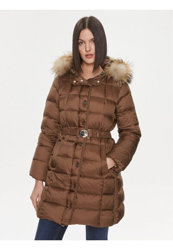 Liu Jo Kurtka przejściowa MF3061 T3130 Brązowy Regular Fit. Kolor: brązowy. Materiał: syntetyk