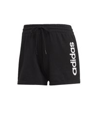 Adidas - adidas Essentials Slim Shorts. Kolor: czarny, biały, wielokolorowy. Sport: joga i pilates