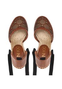 Pinko - PINKO Espadryle Patty Sandalo PE 22 BLKS1 1H211A Y86A Brązowy. Kolor: brązowy. Materiał: skóra #7